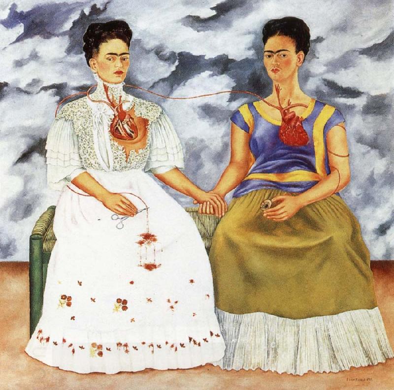 Frida Kahlo The two Frida-s China oil painting art
